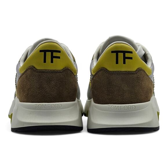 Tom Ford Jagga Leather-Trimmed Suede and Mesh Sneakers in 6 $990 - Picture 5 of 11